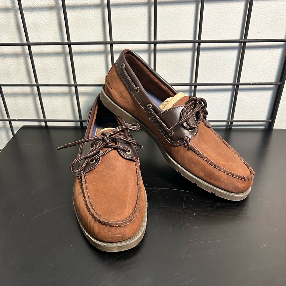 Sperry top sider mens boat shoes leeward size 9m new